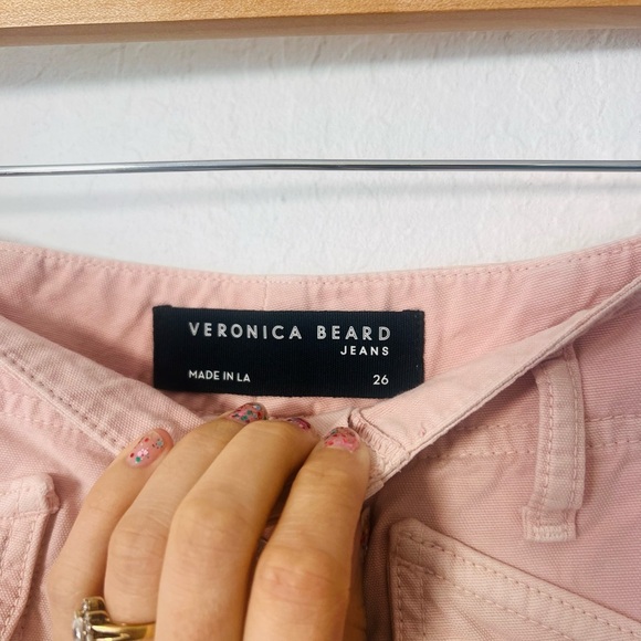 VERONICA BEARD Rinley Straight Leg Light Pink Jean 26 - Picture 4 of 10